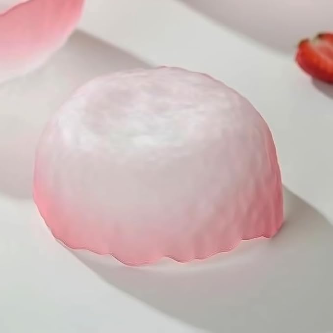 Glass Bowl for Salad Candy Fruit Serving, Decorative Bowl, Dish-Pink 7.6" | - Image 6