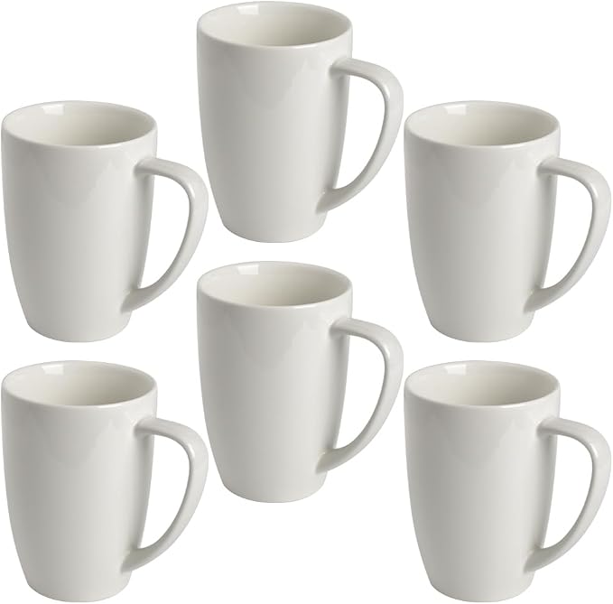 homEdge Porcelain Mug Set, 16 Ounces Cup by homEdge