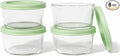 8-Piece Glass Food Storage Containers Set | 1-Cup, Leakproof | Microwave by DuraLiving