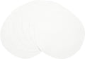 SHACOS Round Braided Placemats Set of 6 Round Table Mats for Dining Table 15 inch Washable Cotton Polyester Place Mat (White, 6)