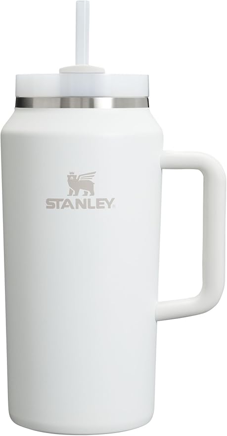 STANLEY Quencher H2.0 Flow State Tumbler, 64 oz, Frost | Handle and Straw | by Unknown