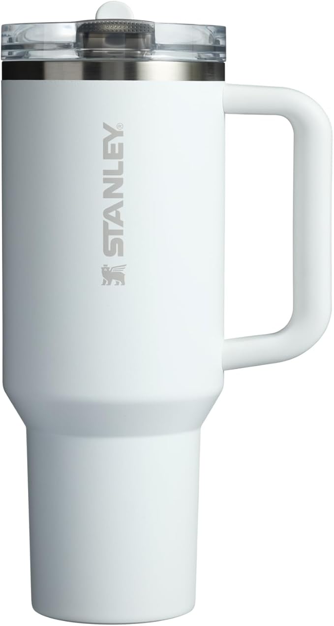 STANLEY Quencher ProTour Flipstraw Tumbler, 40 oz, Frost | Built-In Straw & by Unknown