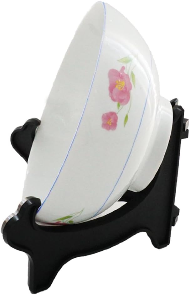 Artliving Display Stand Easel Bowl Stand for Display Large Deep Bowls, Platters and Deep Dishes Black.