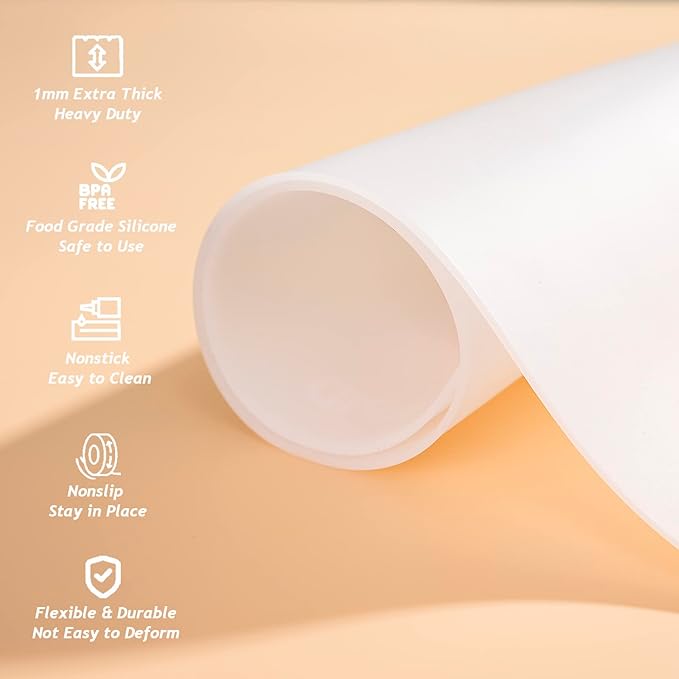 Extra Large Silicone Mat Kitchen Counter Heat Resistant Table Mat 36" x 24" | - Image 4