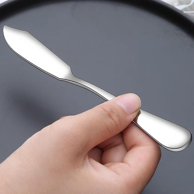 AOOSY Stainless Steel Butter Knives, Cheese Knives, Butter Spreader - Image 3