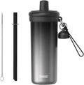 20 oz Thermo Cup with Straw, Thermal Insulated Car Cups with Hand Strap by Unknown
