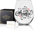 Perfectinsoy Best Aunt Ever Wine Glass by Perfectinsoy