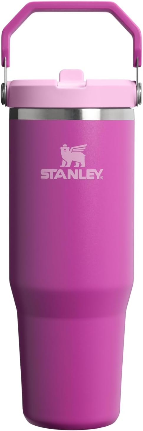 STANLEY IceFlow 2.0 Flip Straw Tumbler, 30 oz, Dark Blossom | Easy Carry Handle by Unknown