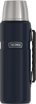 THERMOS Stainless King Vacuum-Insulated Beverage Bottle, 40 Ounce, Midnight Blue by Thermos