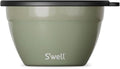 S'well Stainless Steel Salad Bowl Kit 64oz, Mountain Sage, Comes by Swell
