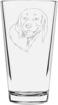 Braque du Bourbonnais Custom Personalized Dog Themed Etched All Purpose 16oz Pint Glass