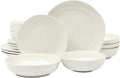 Gibson Home Lindendale 16 Piece Porcelain Ceramic Plates and Bowls Dishes by GibsonHomewares