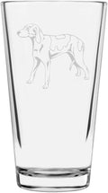 Grand Anglo Francais Blanc et Orange Custom Personalized Dog Themed Etched All Purpose 16oz Pint Glass