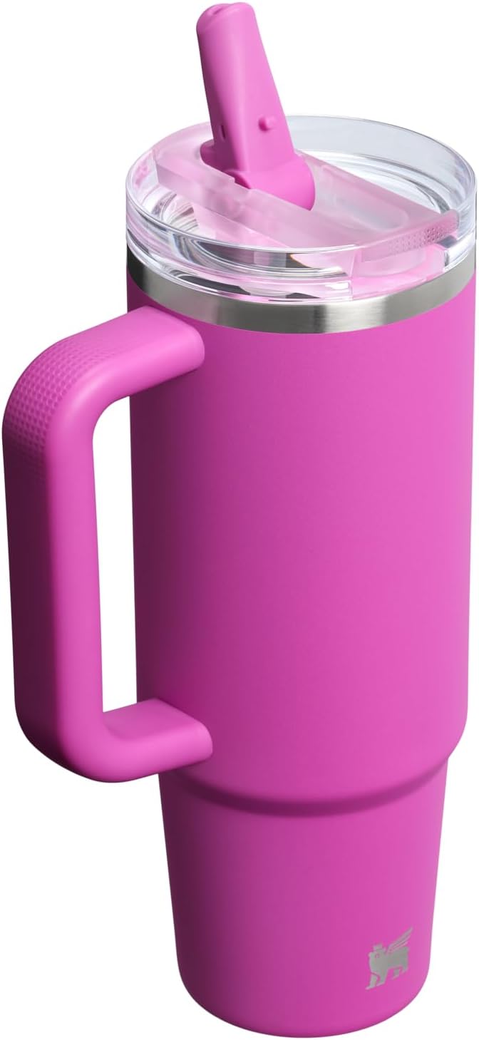 STANLEY Quencher ProTour Flipstraw Tumbler, 30 oz, Dark Blossom | Built-In - Image 3