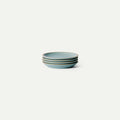 MORA Small Plates Set of 4, 6.5 inch Ceramic Pottery Dessert Plates - Microwave, Oven and Dishwasher Safe - Iris