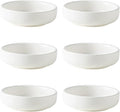 Dipping Bowls Set, Ceramic Sauce Dishes, 2 oz Soy Sauce Dish, Side Bowls, Small Bowls for BBQ, Condiments, Appetizer, Dessert, Sushi, Set of 6 (White)