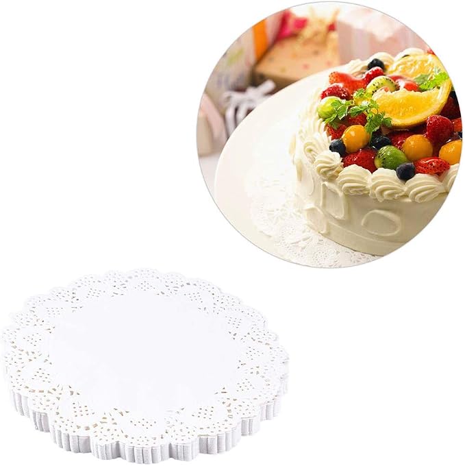 Tim&Lin White Lace Paper Doilies - Image 5