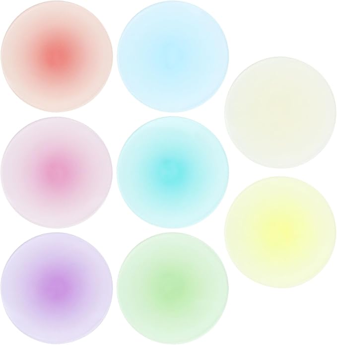 Acrylic Round Coasters, For Drinks, Cup Coasters for Home Bar Office Tabletop by Unknown