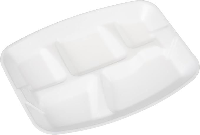 Hefty Everyday Soak-Proof Foam Compartment Tray, 9x11 Inch, Soak-Proof - Image 3