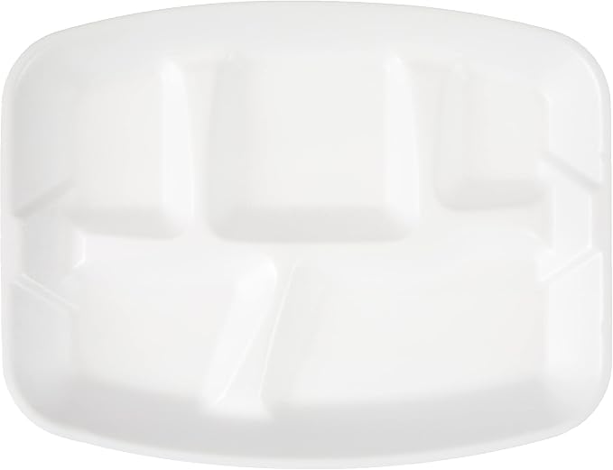Hefty Everyday Soak-Proof Foam Compartment Tray, 9x11 Inch, Soak-Proof - Image 2