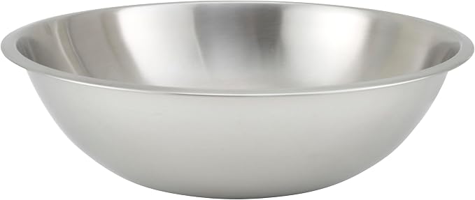 Winco 13 qt Stainless Steel Mixing Bowl | Dishwasher safe, Heavy-duty, by Fonteme
