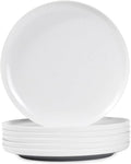 Webbylee Melamine Dessert Plates Set of 6-7.5" Serving Durable Dishes Perfect by Webbylee