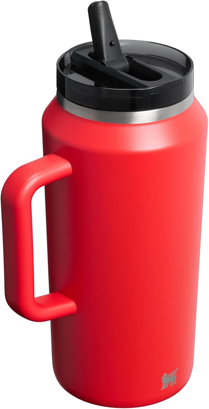 STANLEY Quencher ProTour Flipstraw Tumbler, 64 oz, Chili Black | Built-In Straw - Image 3