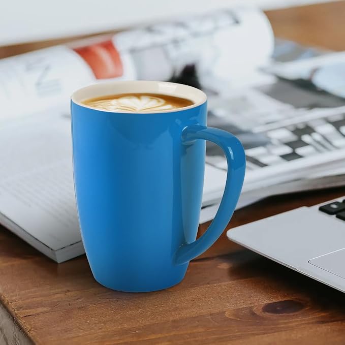 homEdge Porcelain Mug Set, 16 Ounces Cup - Image 2