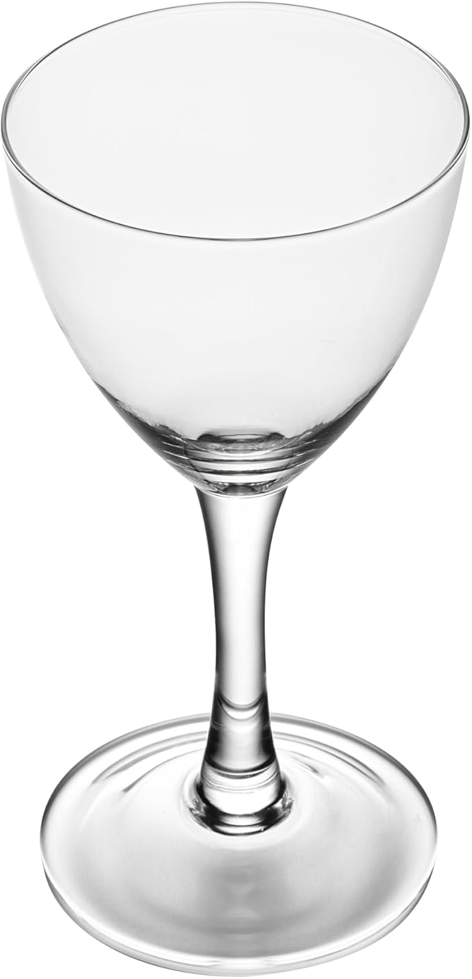 Restaurantware-Vetri 5 Ounce Nick And Nora Glasses, 6 Dishwashable Martini Glasses - No Lead, Vintage Inspired, Clear Glass Cocktail Drinkware, For Hosting Parties, Serve Whiskey, Gin And More