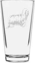 Komondor Custom Personalized Dog Themed Etched All Purpose 16oz Pint Glass