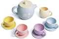 Mitico Silicone Tea Set for Toddlers 12M+, Montessori Pretend Play Tea Party by Mitico