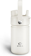 Kids Insulated Water Bottle - 12oz Stainless Steel Water Bottle with Dual Spouts by ENCOOL