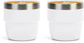 Zenbo 4 oz Espresso/Coffee Cups, Ceramic-Lined Double Wall Vacuum Insulated by Zenbo