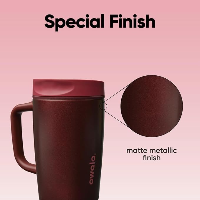 Owala SmoothSip Slider Stainless Steel Insulated Travel Mug - Image 5