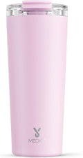 Meoky 24 oz Insulated Travel Coffee Mug: Leak Proof Lid, Blossom | Stainless by MEOKY