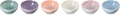 Le Creuset Stoneware Set Of 6 Vancouver Pinch Bowls, Pastel Multi Color