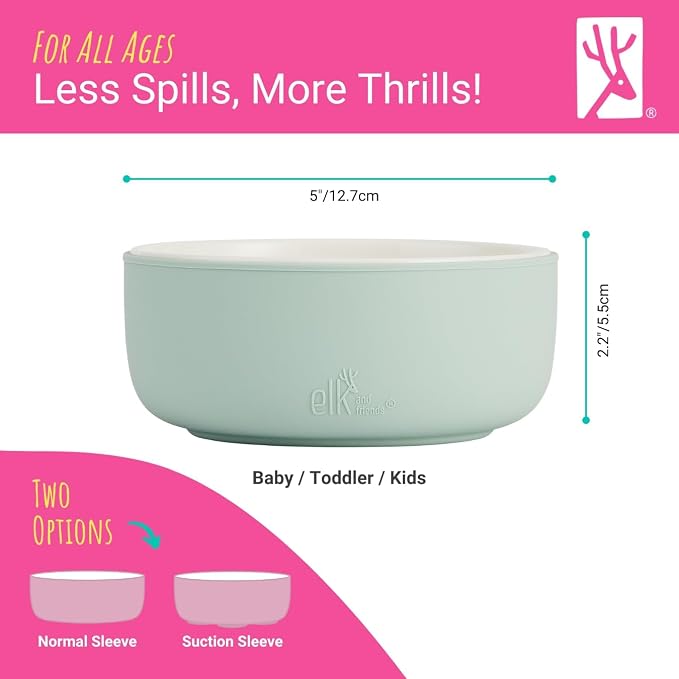 Elk and Friends Kids Porcelain Bowls - Image 6