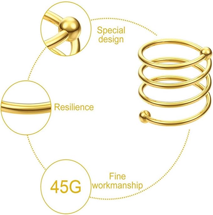 Gold Napkin Rings Set of 6, Metal Napkin Rings Dinner Napkin Holders for Cloth Napkins Thanksgiving Wedding Christmas Party Kitchen Table Decoration(6 Pcs Gold Spring)