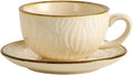 Coffeezone Vintage Design 12 oz Ceramic Latte Art Cappuccino Barista Cup by Coffeezone