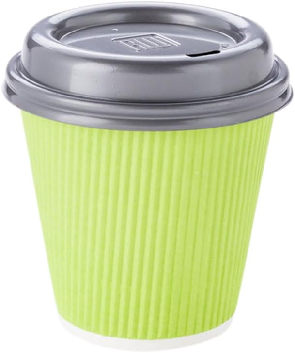 Restaurantware Ripple Wall Coffee Cups 500 Count 8 Ounce Insulated Eco Green - Image 12