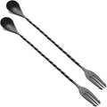 Bar Spoon Cocktail Mixing Stirrers, 12” by Briout