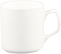 CAC China CupsMugs MUG-55-P 12 oz Porcelain Round Royal Mug Super White 3.5 inch by CACChina