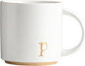 COLLECTIVE HOME Ceramic Coffee Mug, 15 oz Monogram Cup by COLLECTIVEHOME