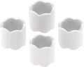 Scalloped Acrylic Napkin Rings Set of 4 – Elegant Decorative Napkin Holders by GRAHAMDESIGN