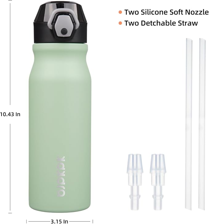 BJPKPK 25 oz Insulated Water Bottle, Stainless Steel Flask | Leak Proof Locking - Image 4