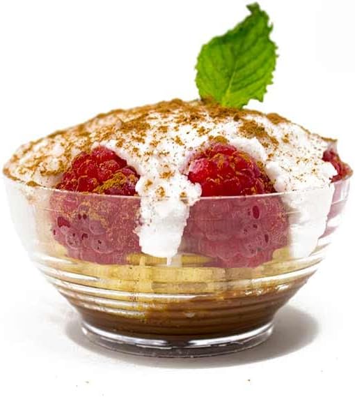 600 Pack 3 oz. Asian-Style Clear Mini Dessert Cups| Party Cups for Appetizer Bowls and Disposable Dessert Bowls | Mini Dessert Cup for Fancy Shooter Cups | CMJJ