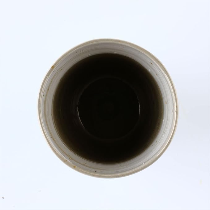 Japanese Tea Cups Handleless Coffee Mugs 6.4 oz Set of 4 | Mino Yaki ceramic - Image 6