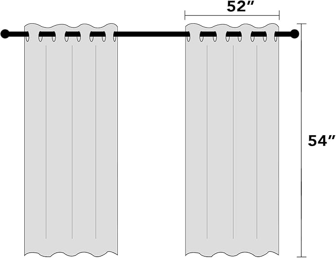 PrinceDeco 100% Blackout Linen Textured Curtains for Bedroom Room Darkening Burlap Grommet Textured Curtains Noise Reducing Window Treatment Drapes for Dining Room,52" Wide Per Panel, Set of 2,Orange