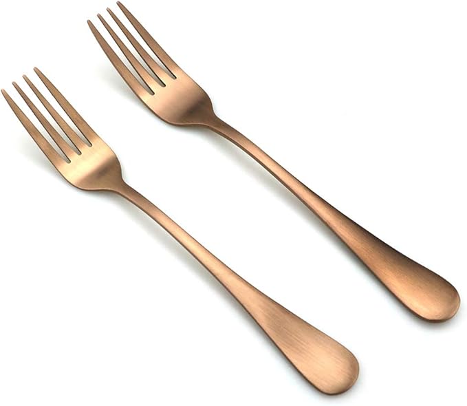 JASHII Modern Royal 20 Pcs Matte Rose Gold 18/10 Stainless Steel Utensils Cutlery Dinnerware Set w/ 4 Pcs Straw, Knife Fork and Spoon Flatware Set for Wedding Festival Christmas Party Service for 4