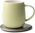 Ui 3 Self-Heating Mug Set – Verde Green | 12 fl oz / 355 mL Ceramic Coffee & by OHOM